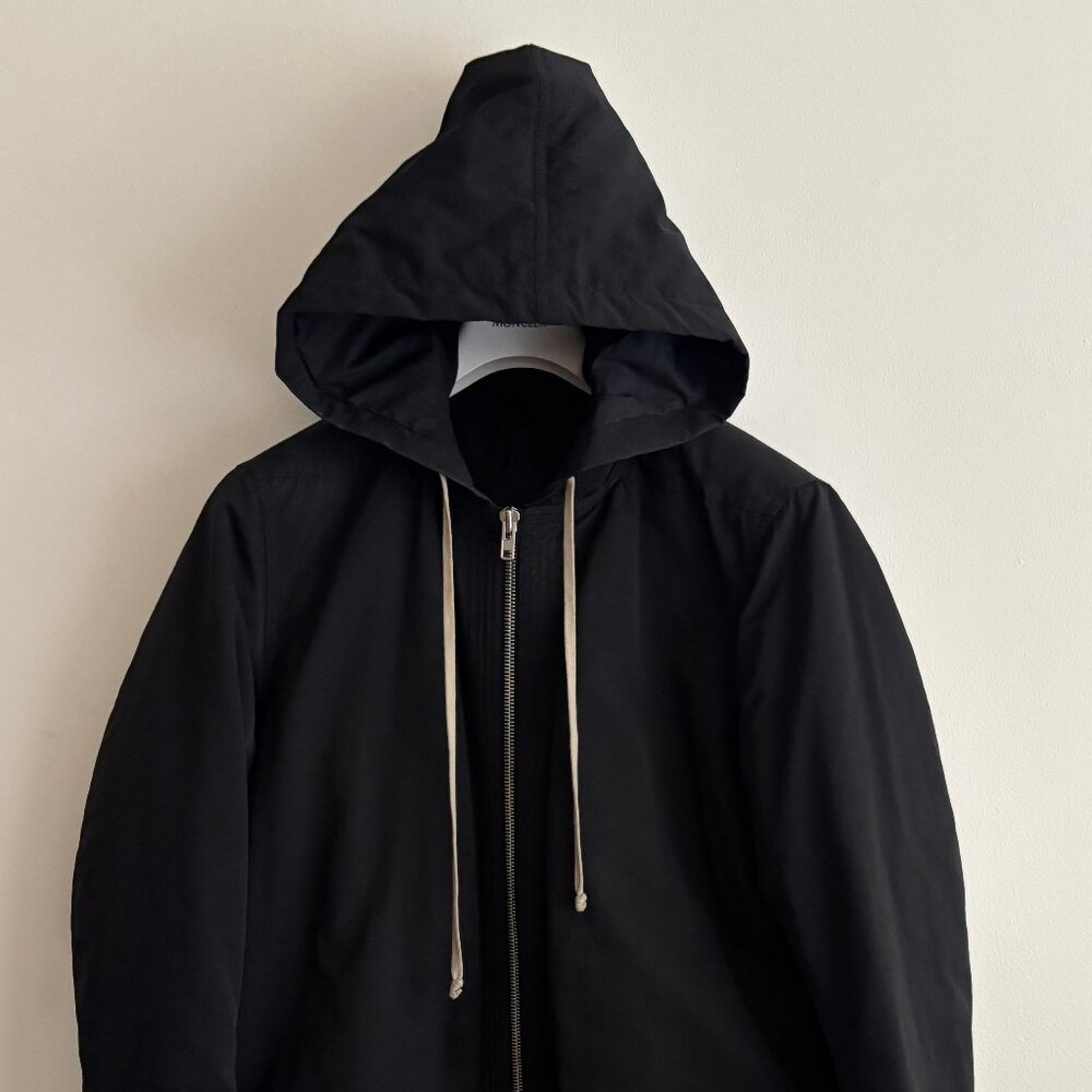 Rick Owens FW15 Sphinx Black Hooded Goose Down Parka Jacket - 54/Large - XL - Picture 1 of 16